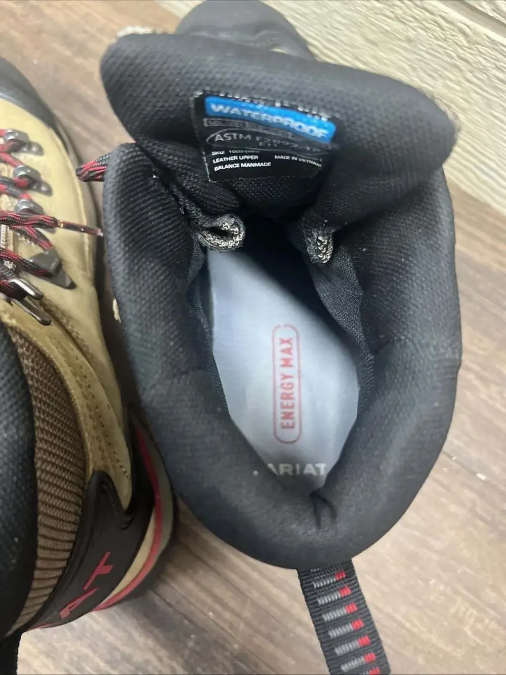 Ariat Work Endeavor Waterproof Soft Toe Size 10D